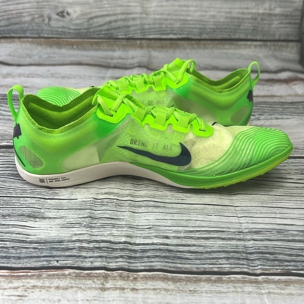 Nike Zoom Victory Volt Track Field Shoes Neon Green/Blue Varsity Junior Size 7.5